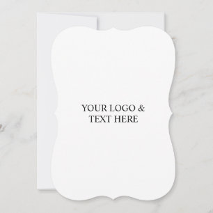 White Personalized – Your Logo & Text Here Thank You Card