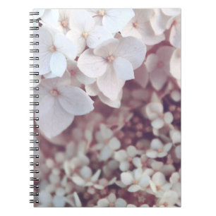 WHITE PETALED FLOWERS NOTEBOOK