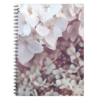 WHITE PETALED FLOWERS NOTEBOOK