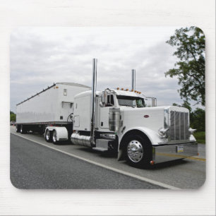 White Peterbilt 379 Mousepad