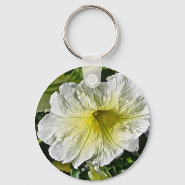 White Petunia Series Coordinating Items Key Ring (Front)