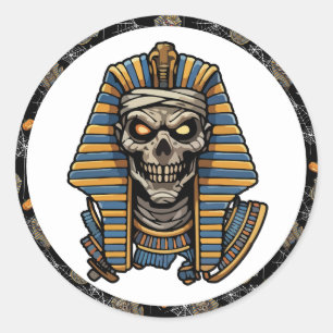 🤍 White Pharaoh Mummy Stickers 🎃👑