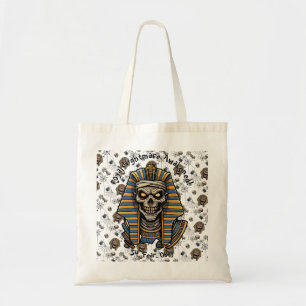 🤍 White Pharaoh Mummy Tote Bag 👑🎃