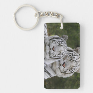 White phase, Bengal Tiger, Tigris Key Ring
