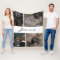 White Photo Collage | Fleece Dog Blanket