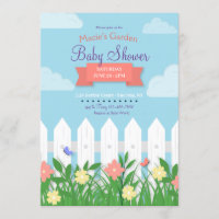 White Picket Fence Garden Baby Shower