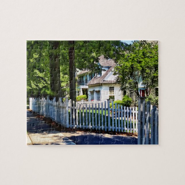 White Picket Fence Jigsaw Puzzle (Horizontal)