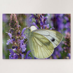 White Pieris Rapae Butterfly. Jigsaw Puzzle
