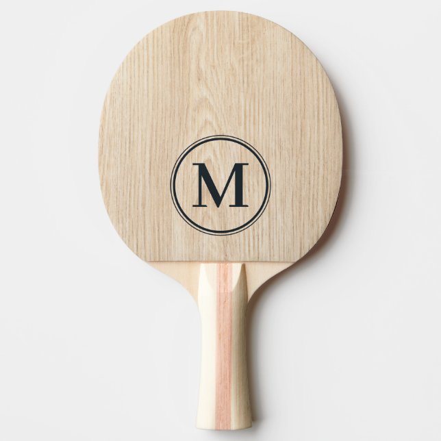 White Pine Monogram Ping Pong Paddle (Front)