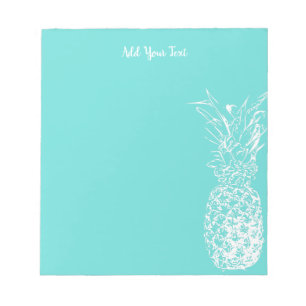 White Pineapple Dry Erase Board Notepad