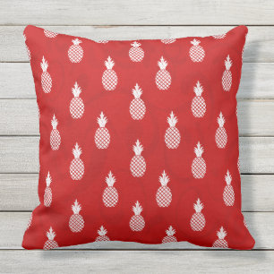White Pineapple Pattern Stylish and Fun Cushion