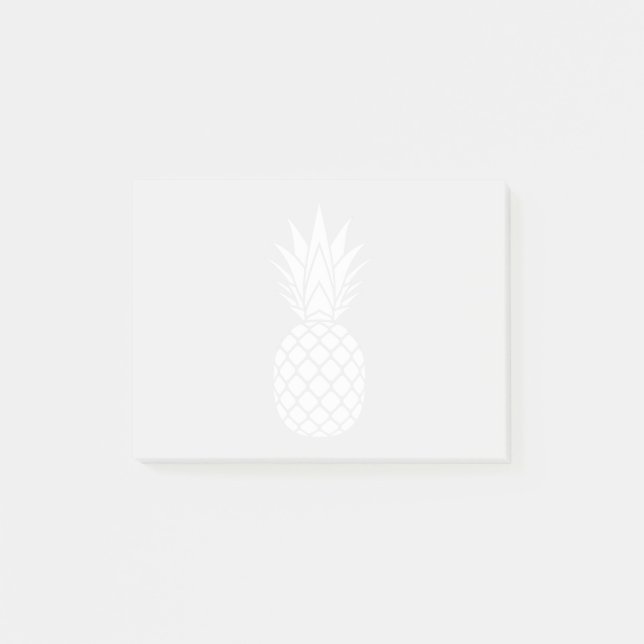 White Pineapple Post-it Notes (Front)