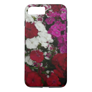 White, Pink and Red Dianthus Floral iPhone 8 Plus/7 Plus Case