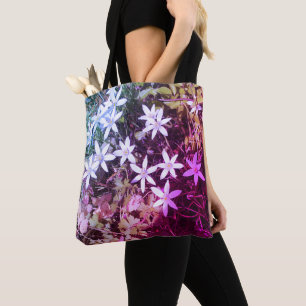 White & Pink Flower Tote Bag