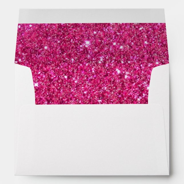 White Pink Glitter Envelope (Back (Bottom))
