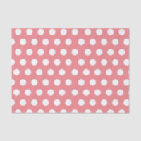 White & Pink Large Medium Polka Dot Party