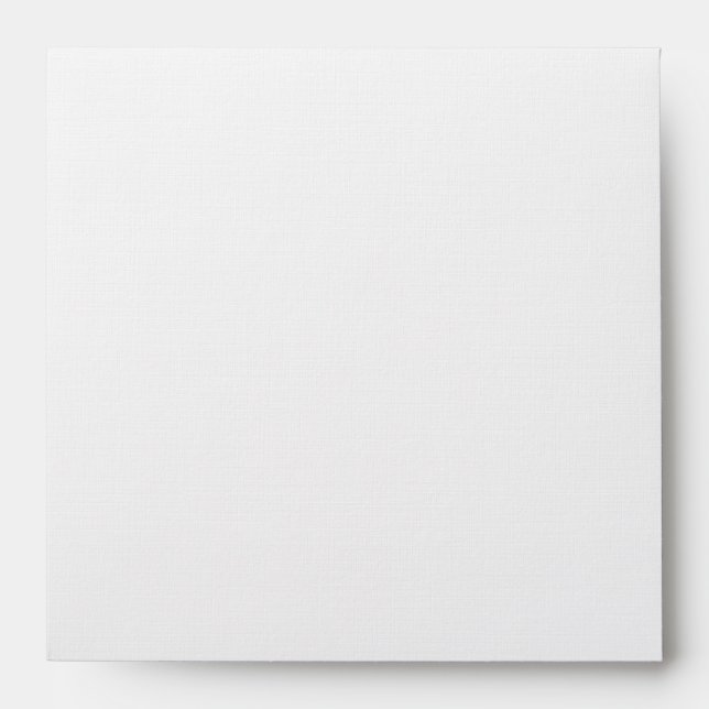 White & Pink Return Address Envelope for 5" Sq. (Front)