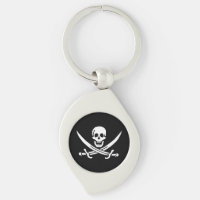 White, Pirate Flag Calico Jack, Skull & Cutlass