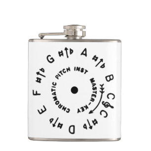 White Pitchpipe Hip Flask