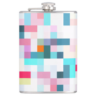 White Pixels Flask