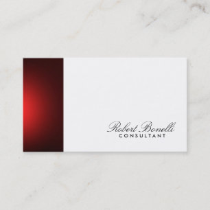 White Plain Modern Consultant Business Card