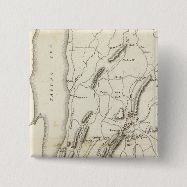 White Plains and Weapons 15 Cm Square Badge (Front)