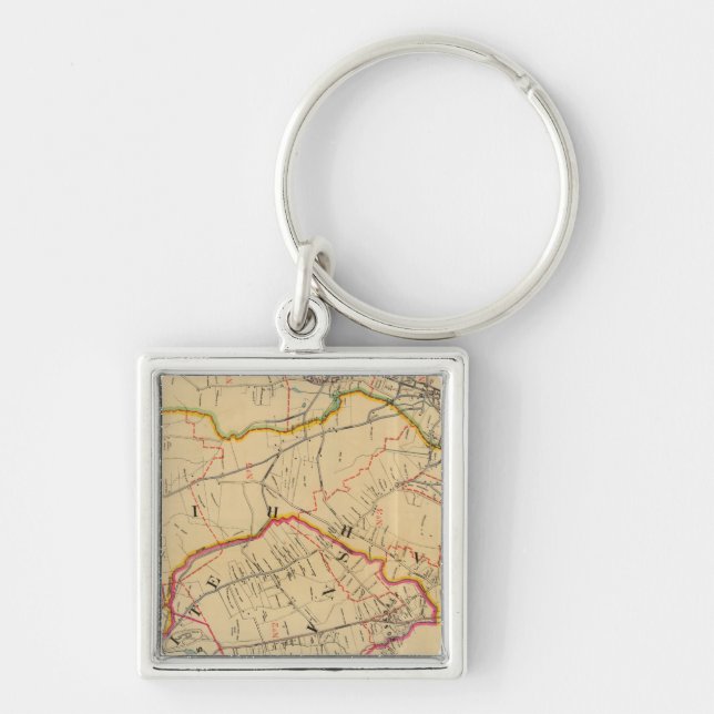 White Plains, Harrison, Rye, New York Key Ring (Front)