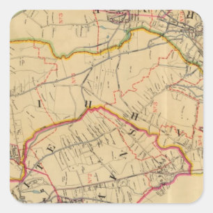 White Plains, Harrison, Rye, New York Square Sticker