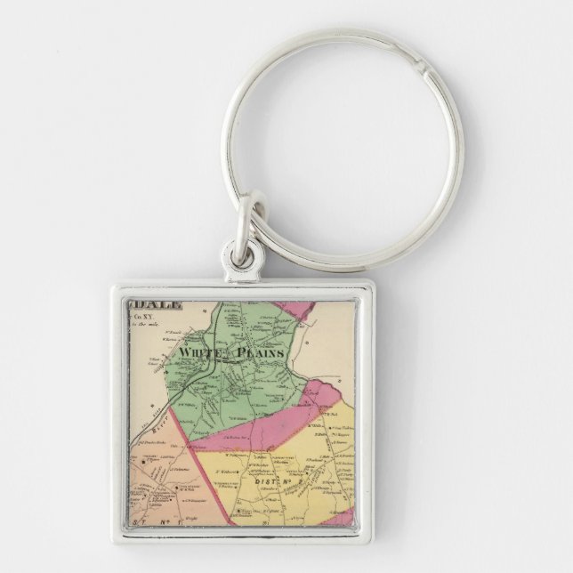 White Plains, Scarsdale towns Key Ring (Front)
