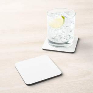 White Plastic Coaster