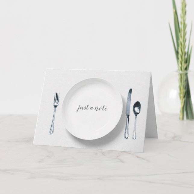 white plate with silverware card (Front)