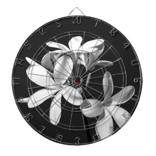White Plumeria in full bloom Dartboard