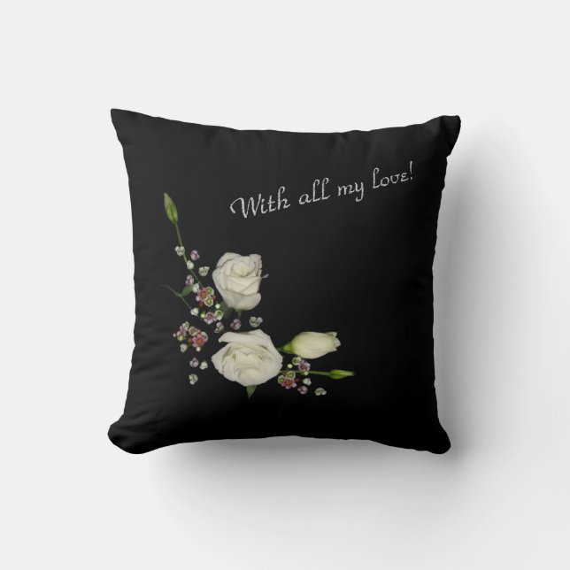 White poem cushion (Front)