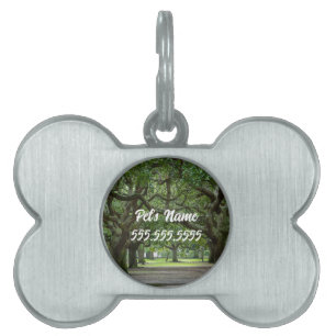 White Point Gardens Painterly Pet ID Tag