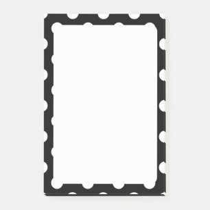 White Poka Dots Post-It® Notes, Post-it Notes
