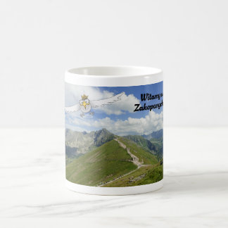 White Polish eagle says Welcome to Zakopane. Wita Coffee Mug