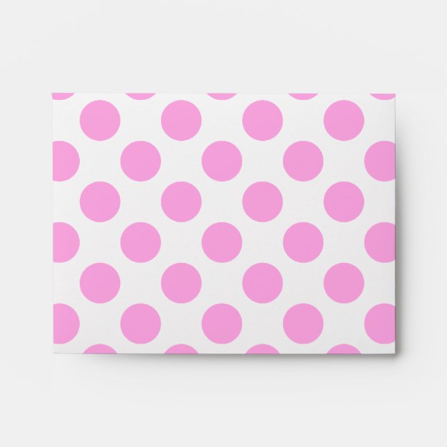 White Polka Dot A2 Envelope (Front)