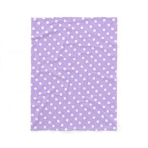White Polka dot on Purple