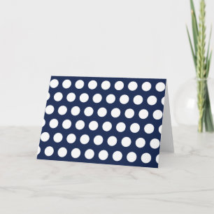 White Polka Dots Card