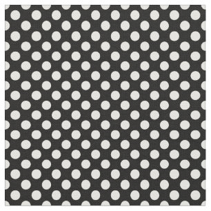 White Polka Dots   Choose Any background Colour  Fabric