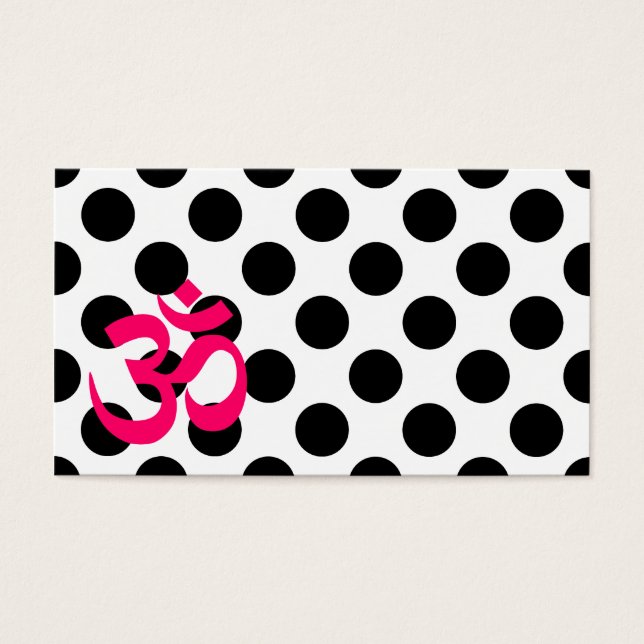 White Polka Dots Om Symbol (Front)