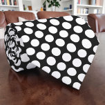 White Polka Dots on Black Custom Necktie<br><div class="desc">This custom necktie features a cheerful design of white polka dots set against a vibrant black background. It's a stylish and unique accessory perfect for adding a pop of personality to any outfit. The high-quality fabric ensures a comfortable and durable wear, making it an excellent choice for both casual and...</div>
