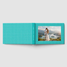 White Polka Dots on Teal – Personalised Wedding