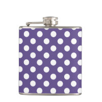 White polka dots on ultra violet
