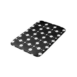 White Polka Dots, Polka Dot Pattern, Dots, Dotted Bath Mat