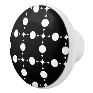 White Polka Dots, Polka Dot Pattern, Dots, Dotted Ceramic Knob