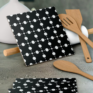 White Polka Dots, Polka Dot Pattern, Dots, Dotted Ceramic Tile