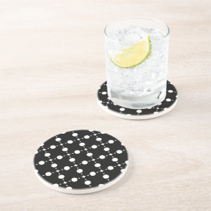 White Polka Dots, Polka Dot Pattern, Dots, Dotted Coaster