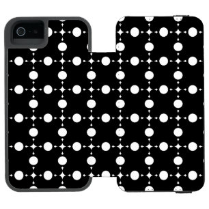 White Polka Dots, Polka Dot Pattern, Dots, Dotted Incipio Watson™ iPhone 5 Wallet Case