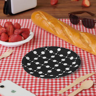 White Polka Dots, Polka Dot Pattern, Dots, Dotted Paper Plate